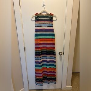 PQ Swim Rainbow Mesh Coverup